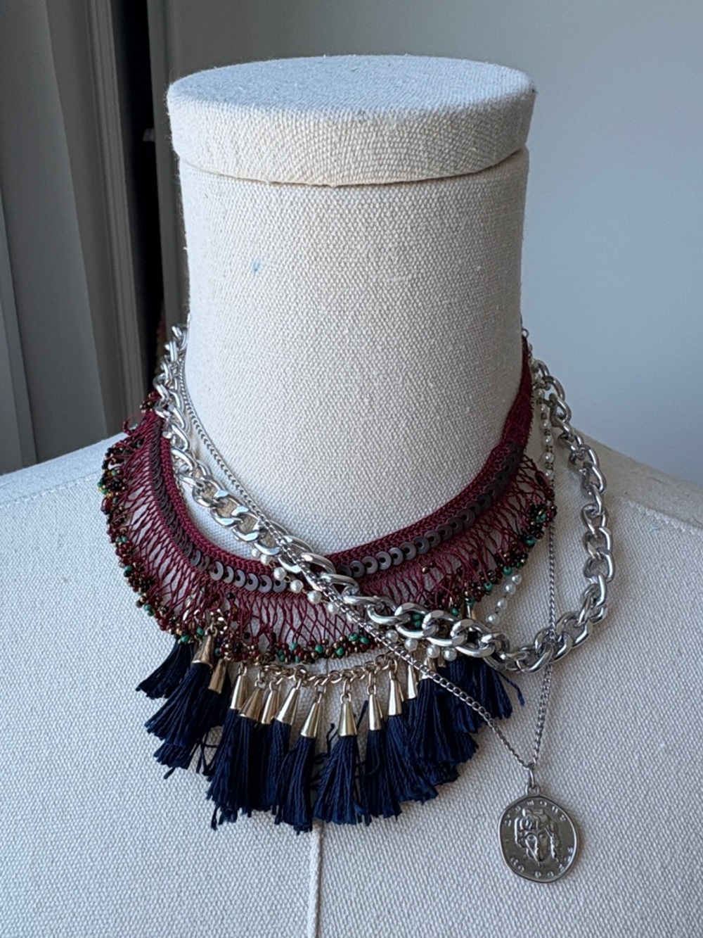 Lot of 4 Choker Necklaces